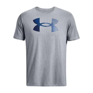 Koszulka fitness męska Under Armour Big Logo Fill steel - Koszulki sportowe damskie - miniaturka - grafika 1