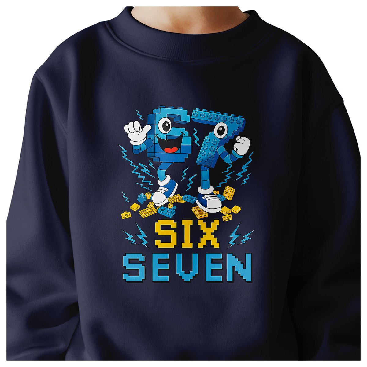 BLUZA DZIECIĘCA 67 SIX SEVEN KLOCKI VIRAL DLA CHŁOPCA DZIEWCZYNKI 122-128