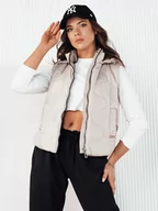 Kamizelki damskie - Kamizelka damska pikowana TREOS jasnoszara Dstreet TY4217-M - miniaturka - grafika 1