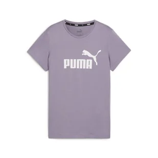 Damska koszulka z logo Essentials PUMA Pale Plum Purple - Koszulki sportowe damskie - miniaturka - grafika 1