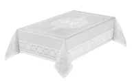 Obrusy i serwetki - Obrus plamoodporny teflonowany elegancki 140x350 Atena biały - miniaturka - grafika 1