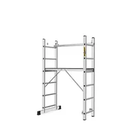 Kotwy - Rusztowanie aluminiowe drabinowe BASIC 2x6 z podestem 33 x 114 cm DRABEST - miniaturka - grafika 1