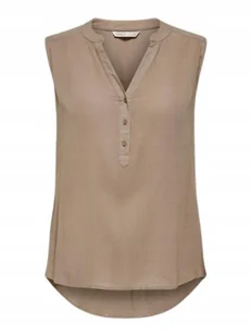 ONLY BEŻOWA BLUZKA BEZ RĘKAWÓW Z GUZIKAMI 42 J7A - Bluzki damskie ONLY BEŻOWA BLUZKA BEZ RĘKAWÓW Z GUZIKAMI 42 J7A - Bluzki damskie - miniaturka - grafika 1