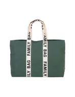 Torby i organizery dla mam - Childhome Torba Family Bag Signature zielona - miniaturka - grafika 1