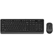 Zestawy myszka + klawiatura - Klawiatura i mysz A4Tech FG1010 FSTYLER (FG1010 Grey) Czarna/Szara - miniaturka - grafika 1