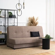 Sofy i kanapy - Wersalka Sofa Kanapa Rozkładana z Funkcją Spania Dwuosobowa Brązowa ARUBA - miniaturka - grafika 1