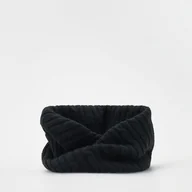 Czapki dla dzieci - Reserved - Strukturalny komin - Czarny - miniaturka - grafika 1