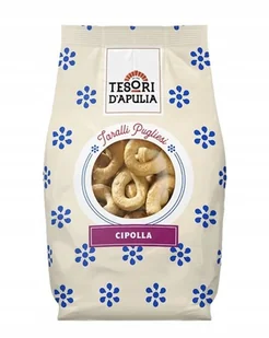 Taralli precle cebulowe włoskie Gusto Cipolla 400g - Tesori d'Apulia - Paluszki - miniaturka - grafika 1