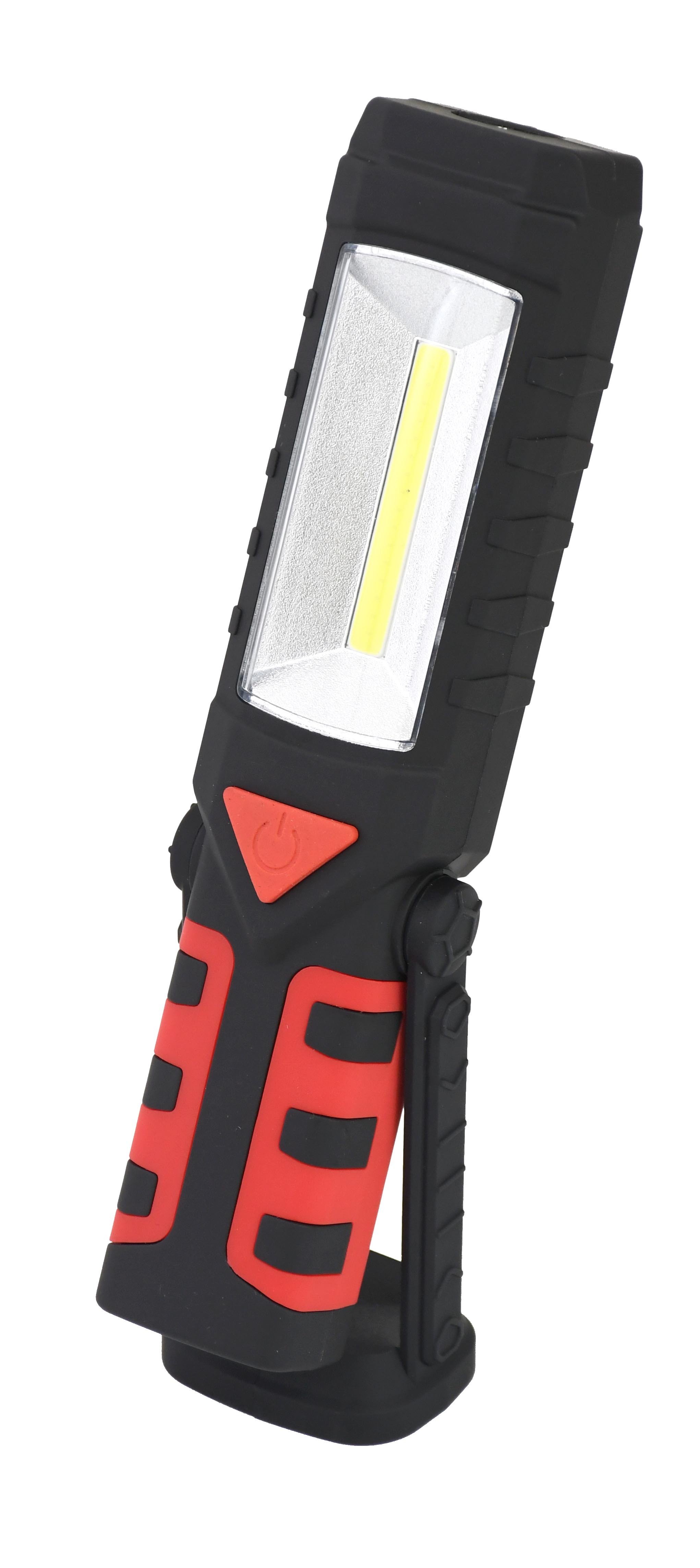 Lampa Latarka Warsztatowa Magnes COB + LED 3xAAA