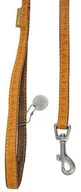 Smycze dla psów - Zolux Mac Leather smycz dla psa 15mm x 1.2m, brązowa, ekoskóra - miniaturka - grafika 1