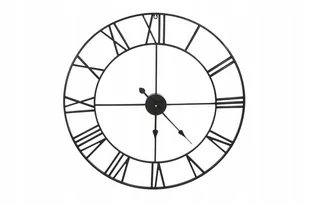 HANDLOTEKA Metalowy zegar ścienny 80 CM czarny 0000000525 - Zegary - miniaturka - grafika 1