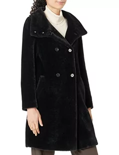 s.Oliver BLACK LABEL Women's 150.12.208.16.151.2118533 płaszcz z długim rękawem, szary/czarny, 42 - Płaszcze damskie - miniaturka - grafika 1