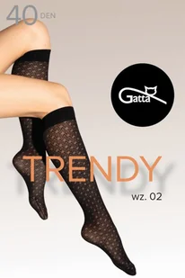 Podkolanówki Gatta Knee Socks 02 40 DEN nero - Skarpetki damskie - miniaturka - grafika 1