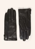 Rękawiczki - Calvin Klein Skórzane Rękawiczki Umożliwiające Obsługę Ekranów Dotykowych schwarz - miniaturka - grafika 1