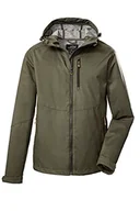 Kurtki męskie - Killtec Męska kurtka softshell / kurtka outdoorowa z kapturem KOS 84 MN SFTSHLL JCKT; ciemnooliwkowa, L, 39142-000 - miniaturka - grafika 1
