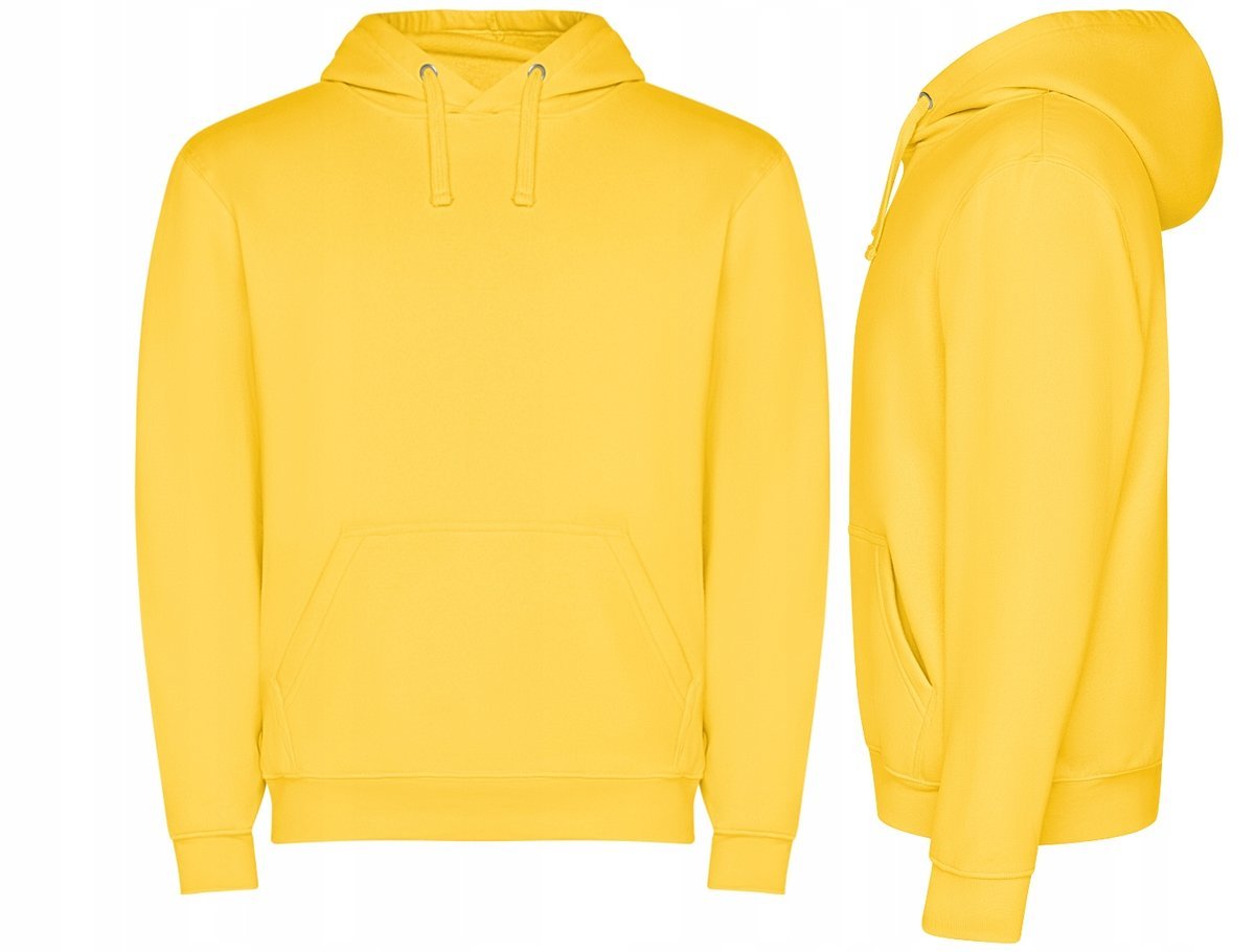 Bluza Dresowa z Kapturem Kangurka JAKOŚĆ ROLY Capucha SU1087 ŻÓŁTA S