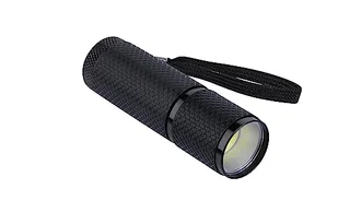 NK Latarka LED 80 l, z paskiem do przenoszenia, materiał aluminium, 3 baterie AAA 1,5 V L303, waga 0,35 g - Latarki - miniaturka - grafika 1