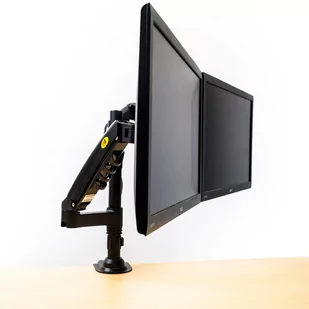 Uchwyt biurkowy do dwóch monitorów HS-160B - Podnóżki, podpórki, podkładki - miniaturka - grafika 3