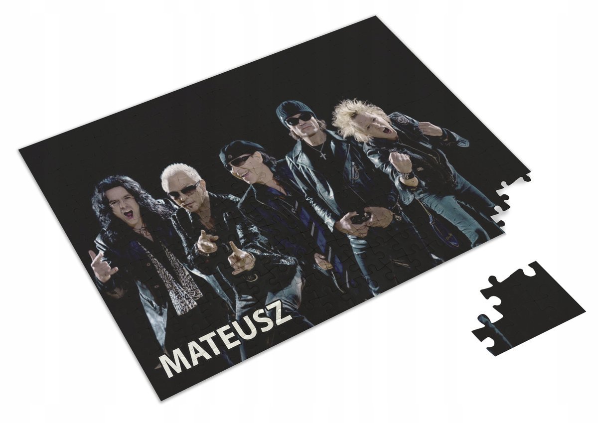 Puzzle SCORPIONS Zespół Hard Rock A3 252 el z Nadrukiem + IMIĘ 28