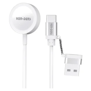 Ładowarka do smartwatcha VEN-DENS VD-WLC012 do Apple Watch 2w1 5W Biały - Akcesoria do smartwatchy - miniaturka - grafika 1