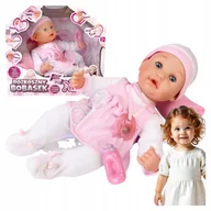 Lalki dla dziewczynek - Lalka Bobas Interaktywna z akcesoriami mówi gaworzy dla dziewczynek 3 4 5 - miniaturka - grafika 1