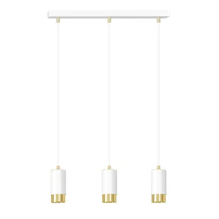 Emibig FUMIKO 3 WH/GOLD 815/3 lampa wisząca 3x30W/GU10 IP20 815/3 - Lampy sufitowe - miniaturka - grafika 1