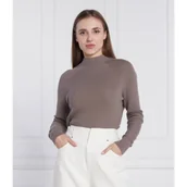 Swetry damskie - Calvin Klein Sweter | Slim Fit | z dodatkiem wełny - miniaturka - grafika 1