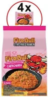 Szybkie dania obiadowe - Danie Instant Noodles Stirfry Beef Carbonara o smaku wołowiny 4 x 135g Firebull - miniaturka - grafika 1