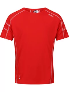 Koszulki sportowe męskie - Regatta Koszulka funkcyjna "Virda III" w kolorze czerwonym - grafika 1