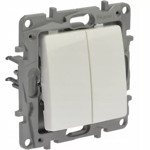 Legrand Niloe Przycisk zwierny podwójny dzwonek biały 764508 764508 - Gniazdka elektryczne - miniaturka - grafika 1