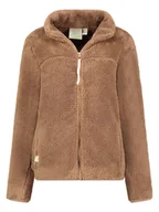 Kurtki damskie - Geographical Norway Kurtka polarowa "Upaz" w kolorze jasnobrązowym - miniaturka - grafika 1