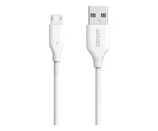 Kabel Anker PowerLine microUSB / Usb 0.9m Biały - Kable USB - miniaturka - grafika 1