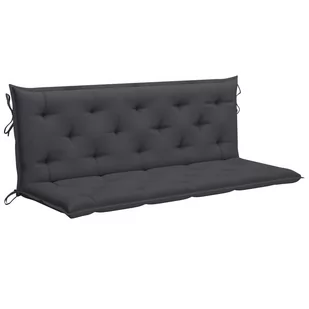 vidaXL Poduszka na huśtawkę antracytowa tkanina 150 cm 315016 - Poduszki ogrodowe - miniaturka - grafika 1