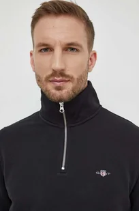 Gant bluza męska kolor czarny gładka - Bluzy męskie - miniaturka - grafika 1