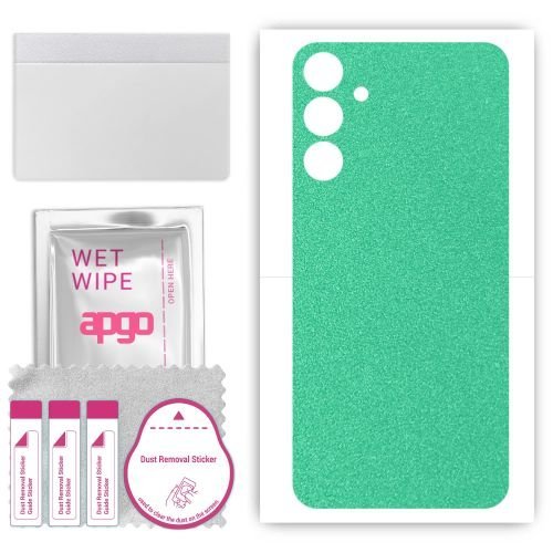 folia naklejka skórka strukturalna na TYŁ do Samsung Galaxy M15 5G - Seledynowy Pastel Matowy - apgo SKINS