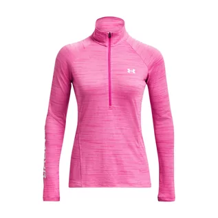 Bluzy sportowe damskie - Bluza fitness damska Under Armour Evolved Core Tech 1/2 Zip - grafika 1