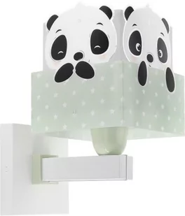 Dalber Panda kinkiet 1-punktowy zielony 63169H 63169H - Lampy ścienne - miniaturka - grafika 1