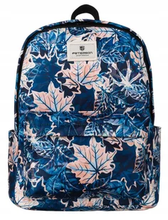 Plecak szkolny Peterson plecak sportowy z wieloma przegródkami, wzór liści - Plecaki szkolne i tornistry - miniaturka - grafika 2