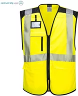 Odzież robocza - PORTWEST PW309 KAMIZELKA OSTRZEGAWCZA PW3 EXECUTIVE; ŻÓŁTY/CZARNY - miniaturka - grafika 1