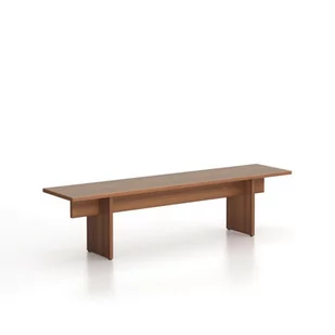 Ławka SOLID, 1800 x 400 x 443 mm, orzech - Biurka - miniaturka - grafika 1