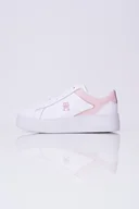 Sneakersy damskie - Sneakersy skórzane białe na platformie Tommy Hilfiger FW0FW07910 39 - miniaturka - grafika 1