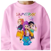 Bluzy dla dziewczynek - BLUZA DZIECIĘCA K-POPOWE ŁOWCZYNIE DEMONÓW HUNTRIX 134-140 BAWEŁNIANA - miniaturka - grafika 1