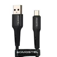 Kable USB - Kabel Usb Micro Usb 3.6A Somostel Czarny 1M - miniaturka - grafika 1