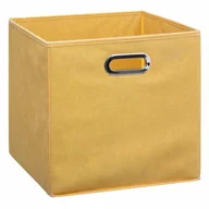 Pudła i pojemniki do przechowywania - 5five Simple Smart Pojemnik tekstylny do przechowywania pudełko na ubrania 31 x 31 cm kolor żółty B07RT65LDF - miniaturka - grafika 1