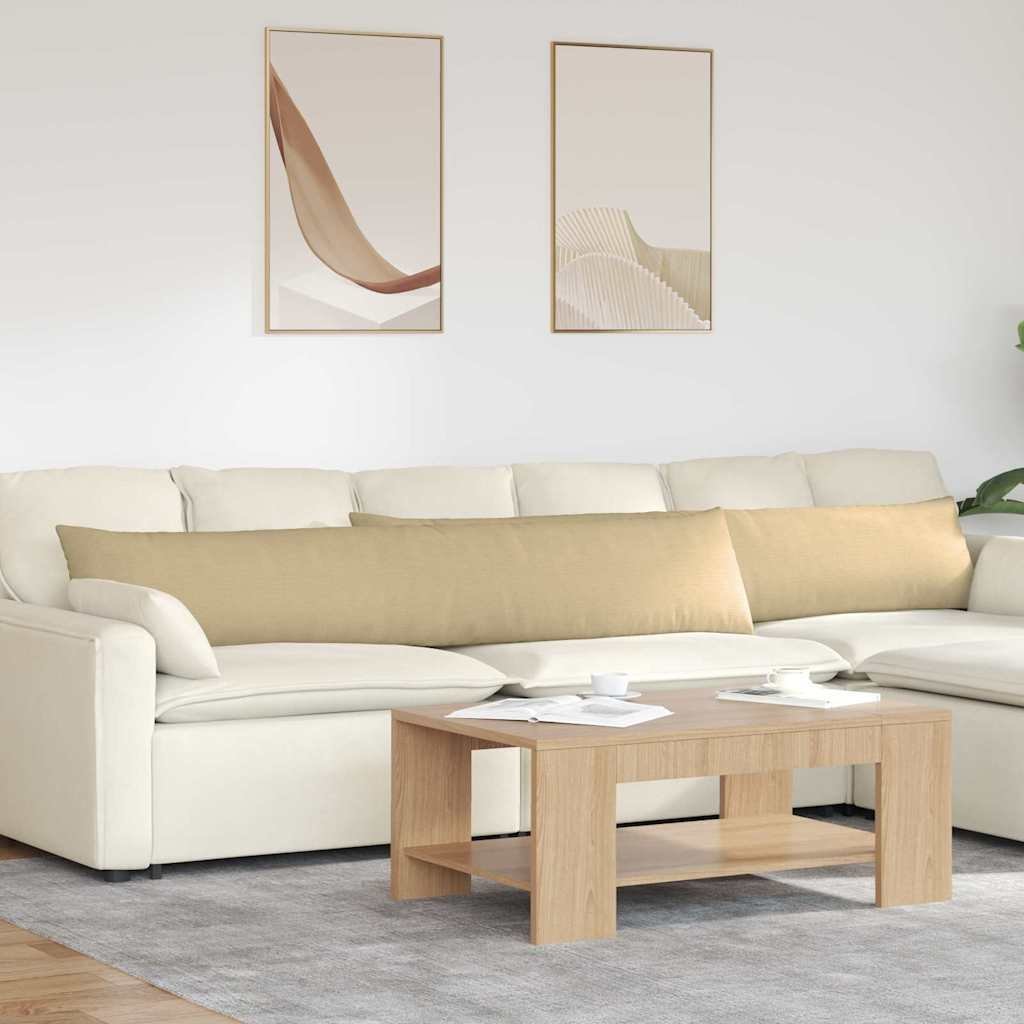 vidaXL Poduszki na sofę 2 pcs Szary zielony 200 x 40 cm 42013907