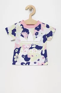 Adidas Originals t-shirt bawełniany dziecięcy - Koszulki dla dziewczynek - miniaturka - grafika 1