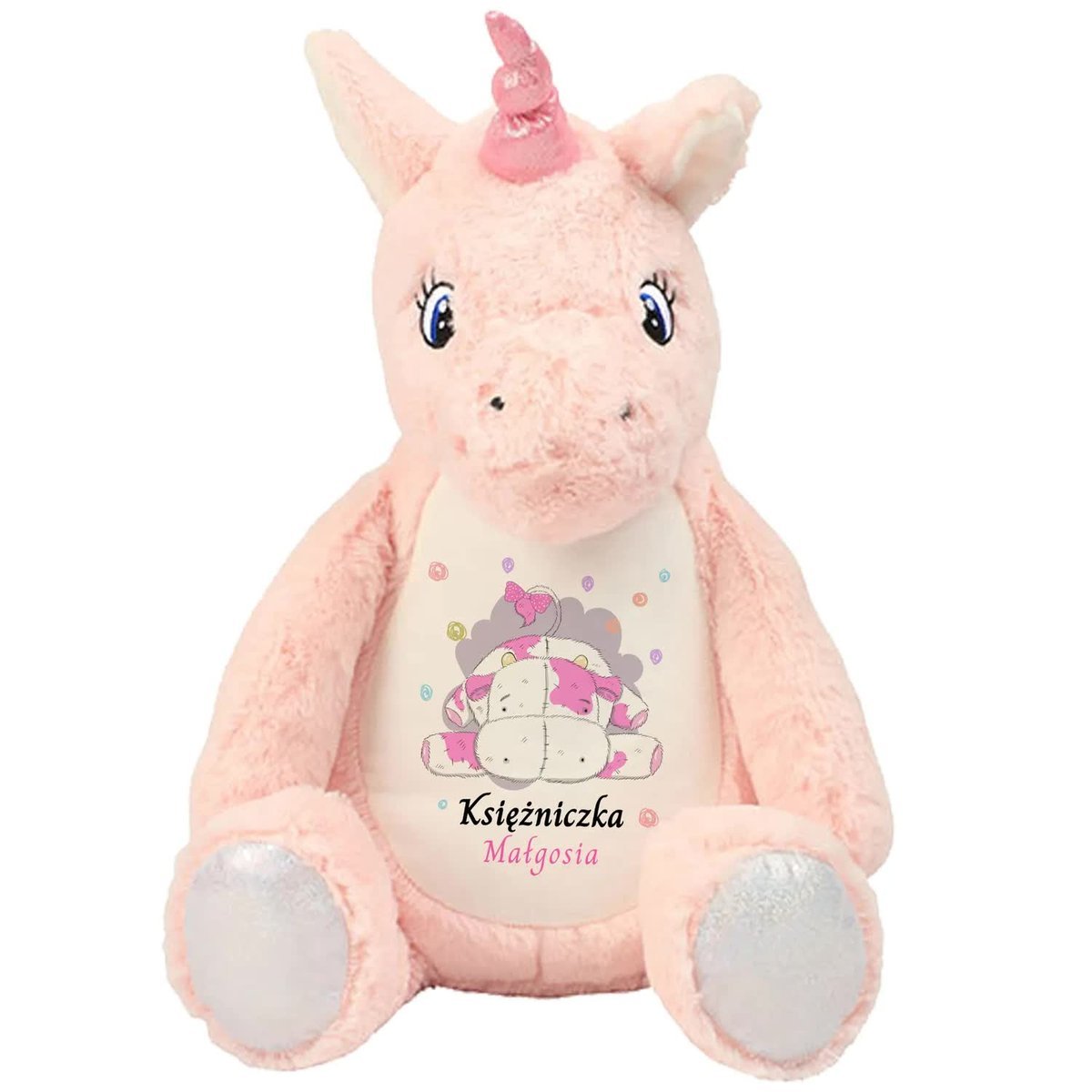 Maskota Przytulanka Jednorożec KSIĘŻNICZKA IMIĘ Wz