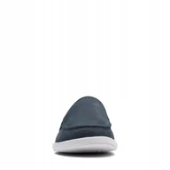 Mokasyny męskie - Clarks Mokasyny Męskie Granatowe Klasyczne Wsuwane Skórzane 42 1/2 Ż6N - miniaturka - grafika 1