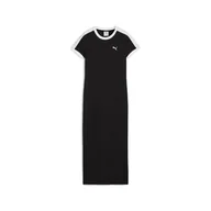 Sukienki - Damska Sukienka PUMA T7 DRESS 63214001 – Czarny - miniaturka - grafika 1