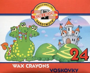 Koh-I-Noor Kredki woskowe 24 kolory - Przybory szkolne - miniaturka - grafika 2